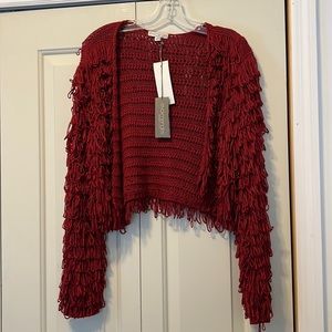 EVA. MENDES  NY & C  TOP SWEATER SIZE M. COLOR BURGUNDY